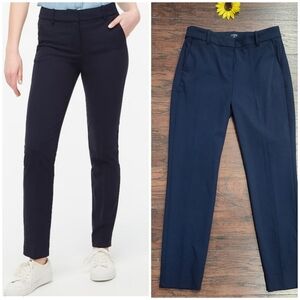 J Crew Navy Blue Full-length Ruby pants  size 8